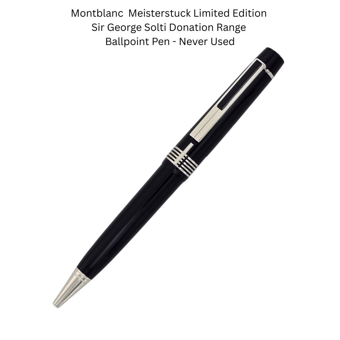 Montblanc Meisterstuck Donation Pen Sir George Solti  Ballpoint Pen  Unique Number 35928 Year 2005