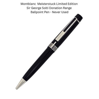 Montblanc Meisterstuck Donation Pen Sir George Solti  Ballpoint Pen  Unique Number 35928 Year 2005