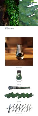 Dominant Industry Pearl Series 007 Natural Green Fountain Pen ink