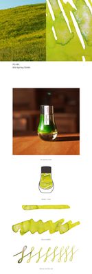 Dominant Industry Pearl Series 016 Spring Fields Fountain Pen ink