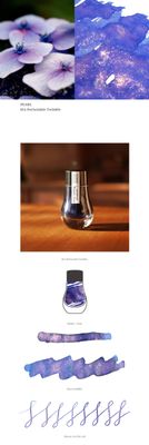 Dominant Industry Pearl Series 014 Periwinkle Twinkle Fountain Pen ink