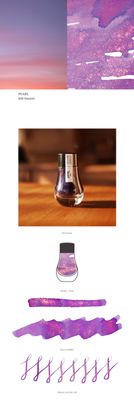 Dominant Industry Pearl Series 020 Sunset Fountain Pen ink