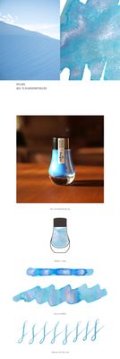 Dominant Industry Pearl Series 021 Snowfield Fountain Pen ink