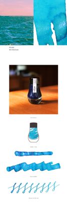 Dominant Industry Pearl Series 023 Horizon Fountain Pen ink