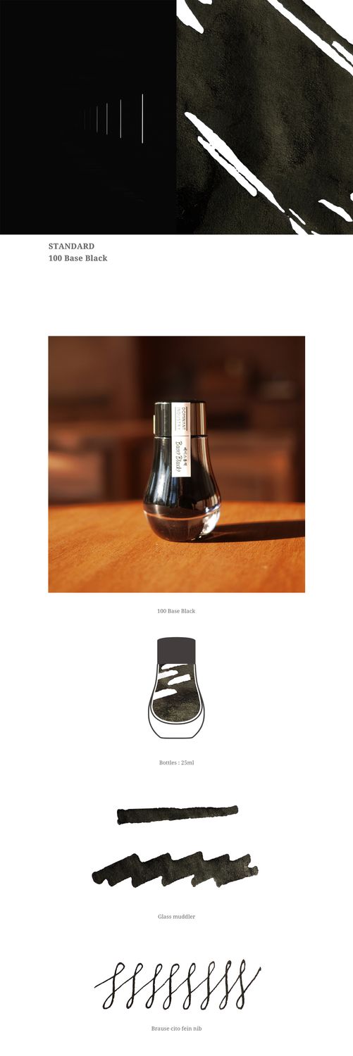 Dominant Industry Standard Series Base Black  Fountain Pen ink