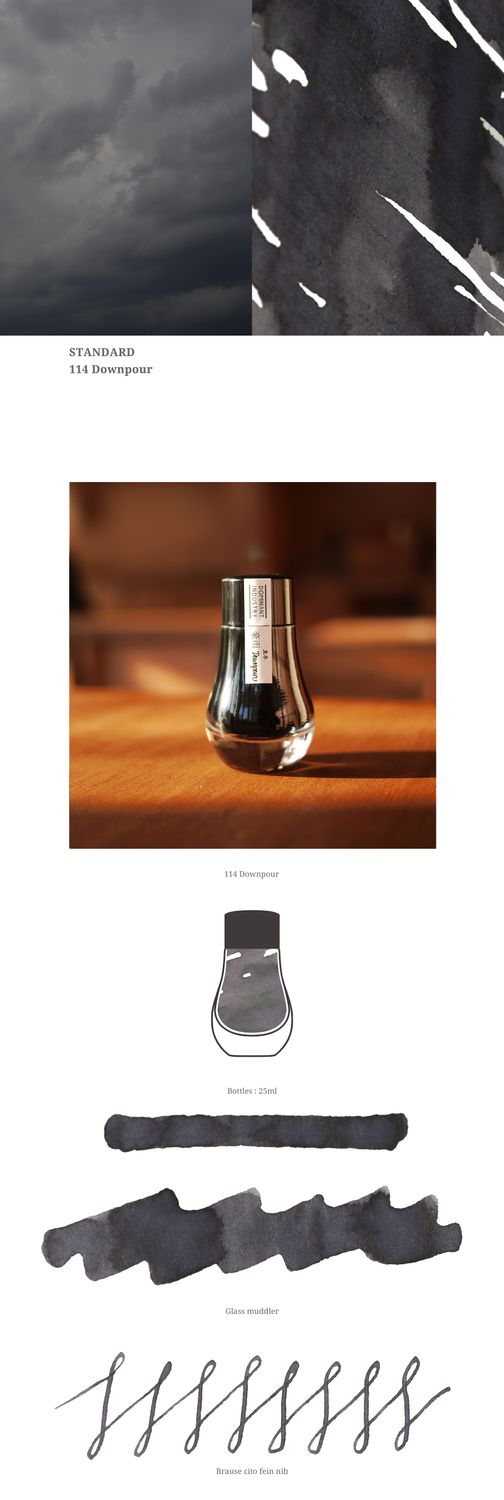 Dominant Industry Standard Series Downpour  Fountain Pen ink