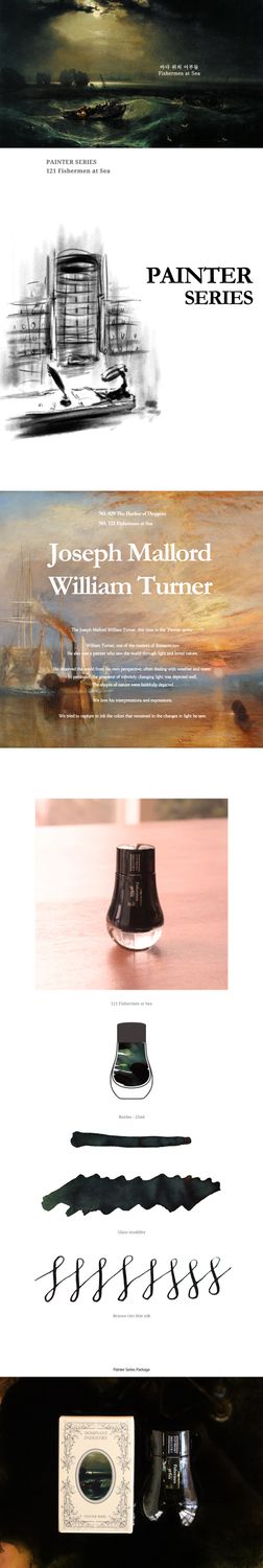 Dominant Industry Standard Series Fisherman at Sea Fountain Pen ink