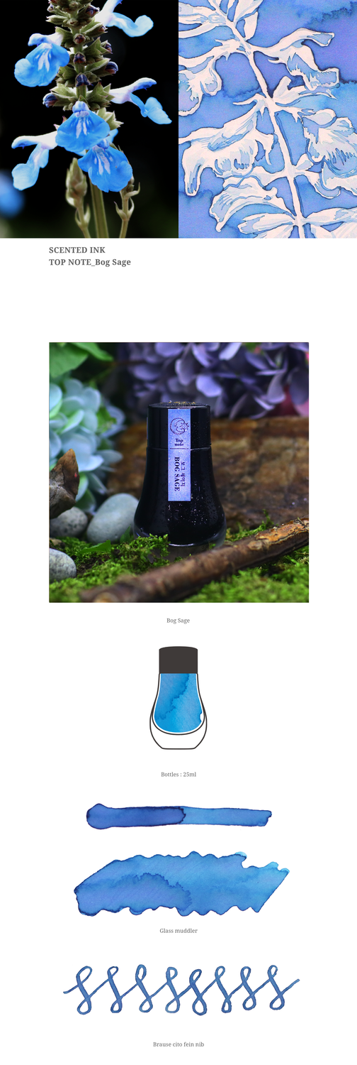 Dominant Industry Scented  Series Bog Sage Fountain Pen ink