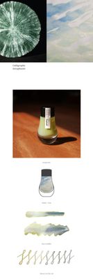 Dominant Industry Alchemist Series Seraphinite Fountain Pen ink