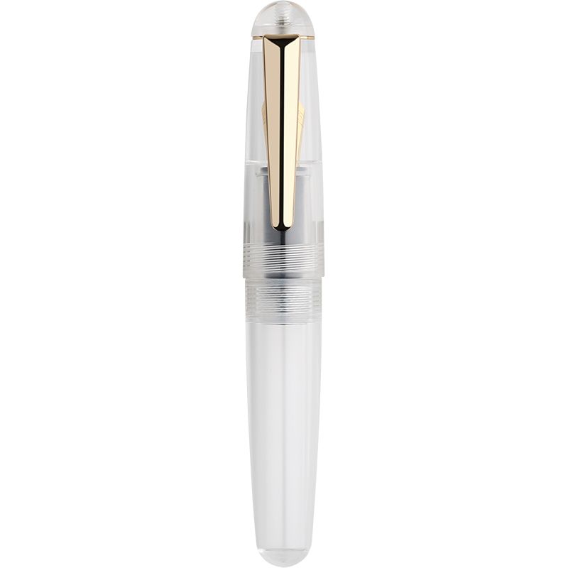 Moonman Q2 Mini Fountain Pen Eyedropper Filling, Transparent Clear Acrylic Pen with Eyedropper