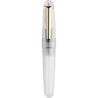 Moonman Q2 Mini Fountain Pen Eyedropper Filling, Transparent Clear Acrylic Pen with Eyedropper