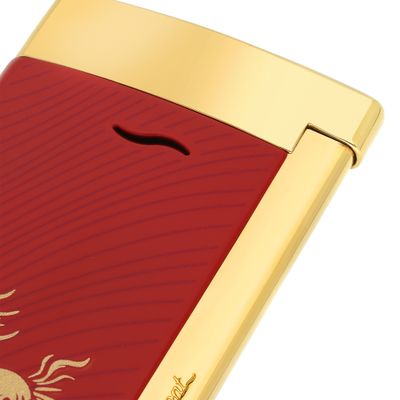 ST DUPONT Lighter Slim 7 CNY Horse Red - Limited Edition