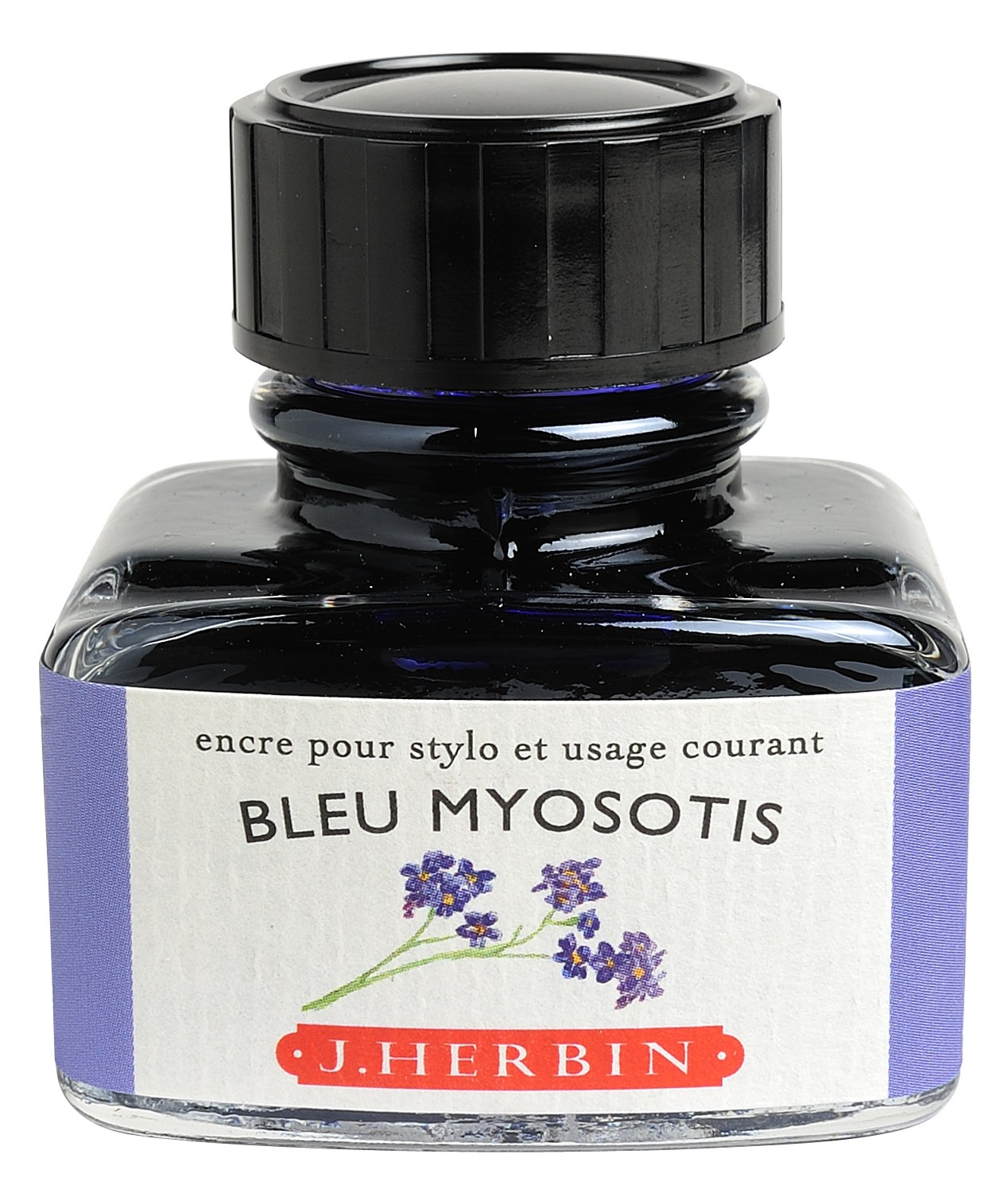 J. Herbin 30 ML Bottle Fountain Pen Ink, Bleu Myosotis