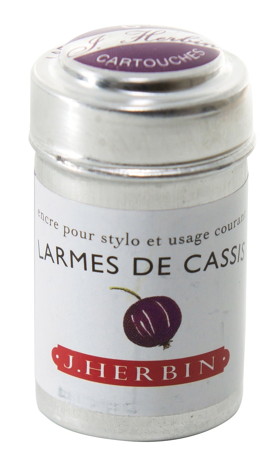 J. Herbin Ink Cartridges 6-Pack Larmes De Cassis