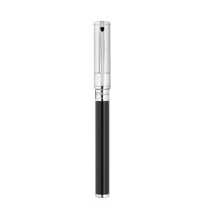 ST DUPONT D-Initial Fountain Pen Duo Ton &amp; Chrome - Medium Nib