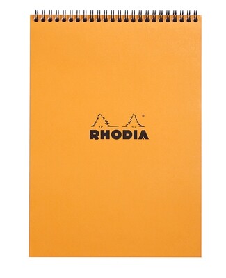 Rhodia Classic Orange Wirebound Pad A4 Graph