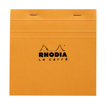 Rhodia Orange 'Le Carre' Head Stapled Pad 14,8x14,8cm