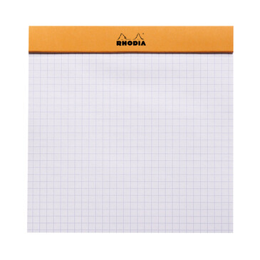 Rhodia Orange 'Le Carre' Head Stapled Pad 14,8x14,8cm