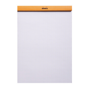 Rhodia Orange Head Stapled Pad N 18 21x29,7cm Graph