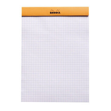 Rhodia Orange Head Stapled Pad N 16 14,8x21cm Grid