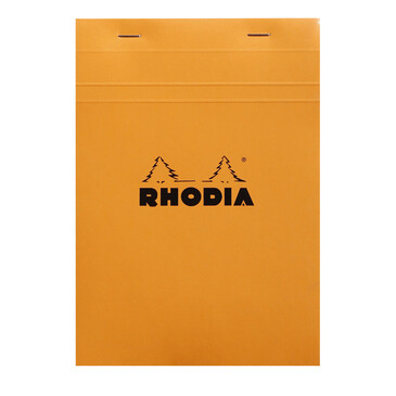 Rhodia Orange Head Stapled Pad N 16 14,8x21cm Grid