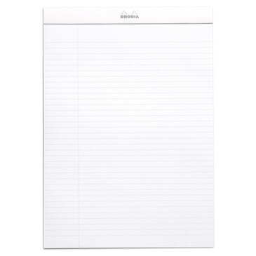 Rhodia White Head Stapled Pad N 18 21x29,7cm Lined