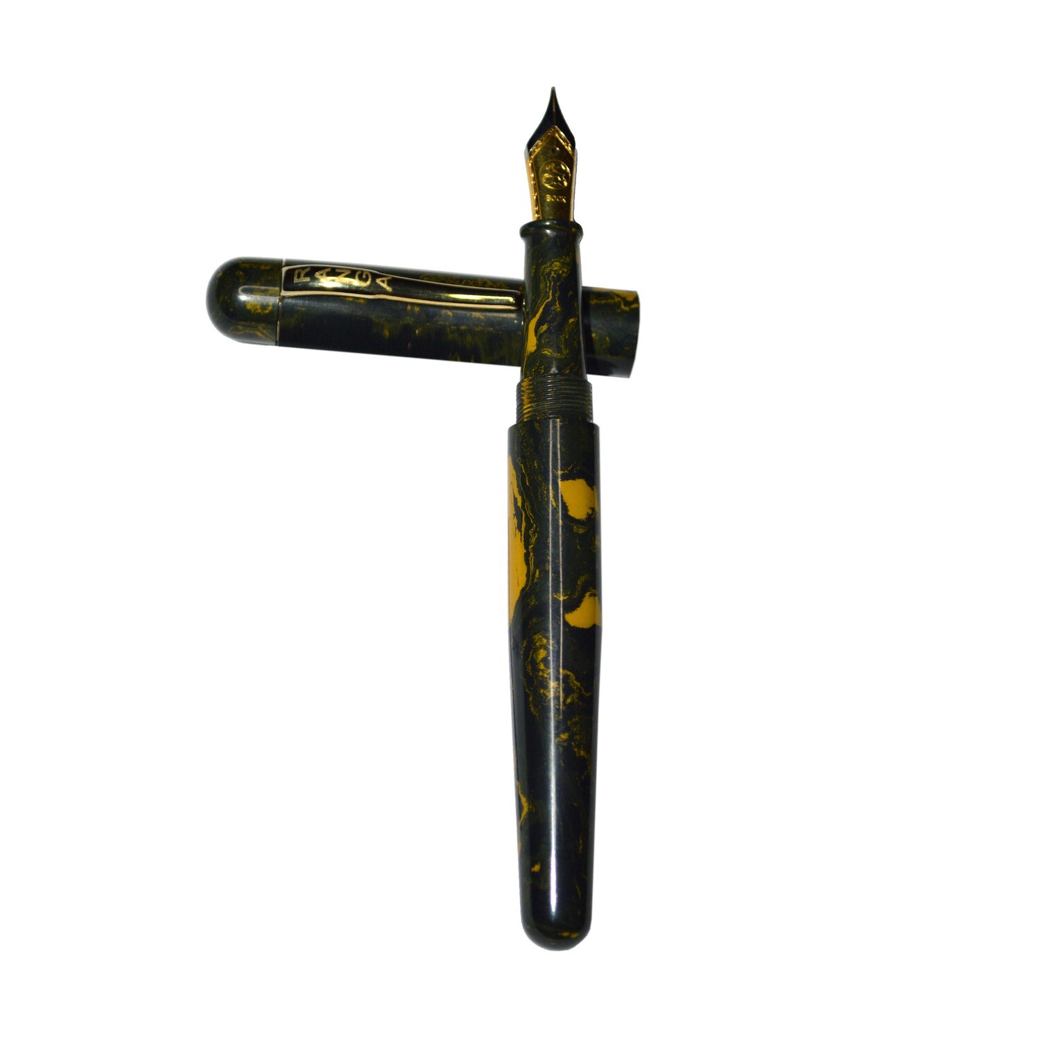 Ranga Model 4CS Premium Ebonite Colour P2 Bock N0. 6 Dual Medium  Fountain Pen