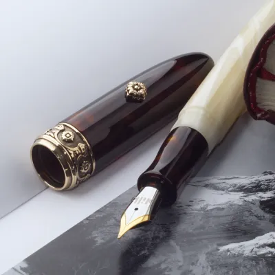 KILK Novo Baroque Fountain Pen Attic with NEW Kilk Two Tone # 6 Jowo Stainless Nib