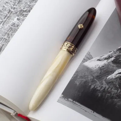 KILK Novo Baroque Fountain Pen Attic with NEW Kilk Two Tone # 6 Jowo Stainless Nib