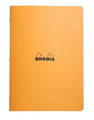 Rhodia Orange Classic Stapled Notebook 21x29,7cm Graph