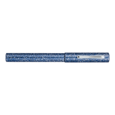 Taccia Granite Stone Fountain Pen Purple 14 K Gold Broad nib