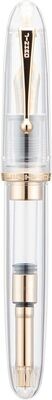 Jinhao 9019  Dadao Series - Transparent Acrylic Fountain Pen, Nib Size # V8 Nib with Gold Trim
