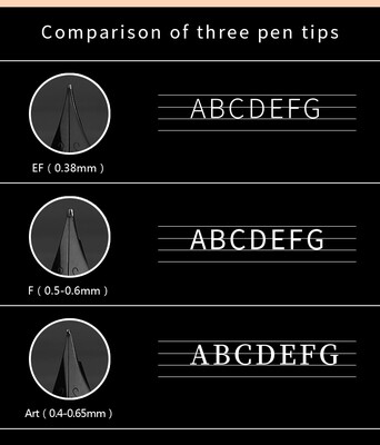 Moonman Fountain Pen Nib for  Model P136 and P138 - Stainless Steel