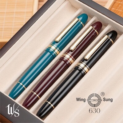 Wing Sung 630 - Torpedo Shape - Piston Filled- 0,5 mm (F) Steel Nib