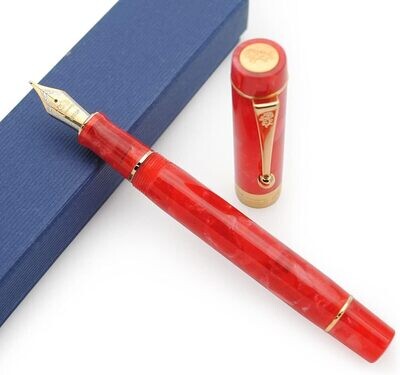 Jinhao Model 100 - Cherry Red - 18 KGP nib