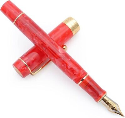 Jinhao Model 100 - Cherry Red - 18 KGP nib