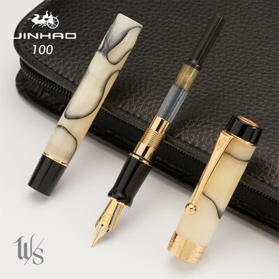 Jinhao Model 100 - Magic Black - 18 KGP nib