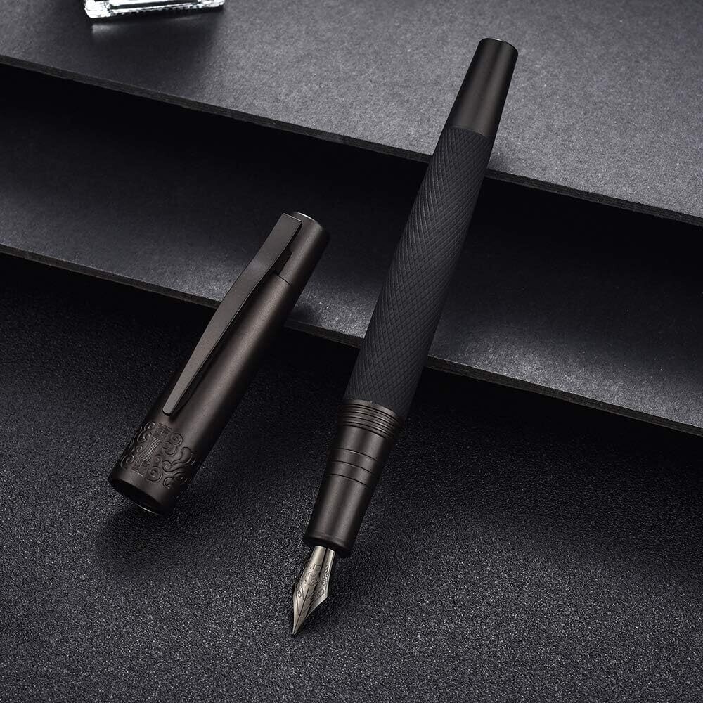 Hongdian Fountain Pen Model 6013, Colour: Black, Nib Size: Extra Fine