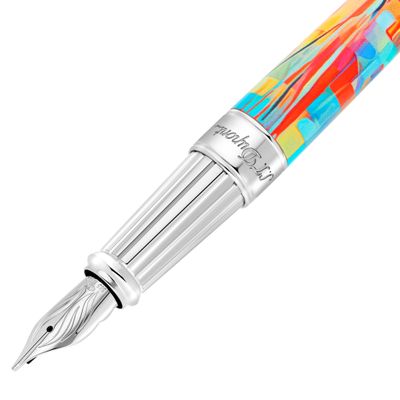 S.T Dupont Line D- Eternity Graff'ty Multicolour Fountain Pen - Medium Nib