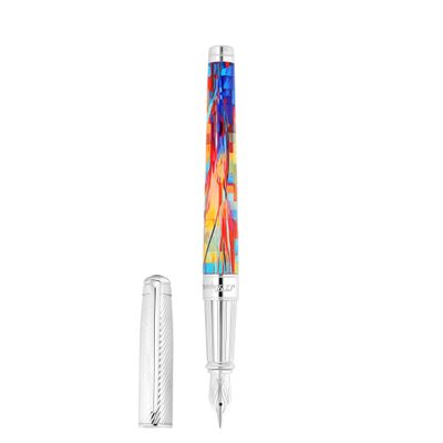 S.T Dupont Line D- Eternity Graff'ty Multicolour Fountain Pen - Medium Nib