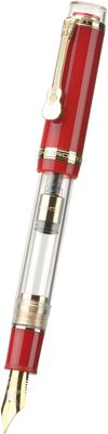 Jinhao Tiandao Model 1935 Guitar Fountain Pen Steel Nib - Red