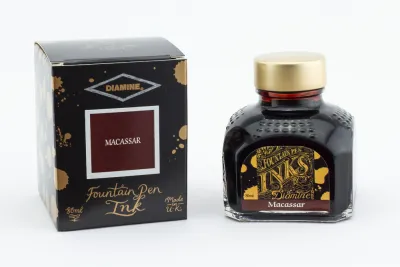 Diamine  Fountain Pen Ink Bottle - Macassar 80ml