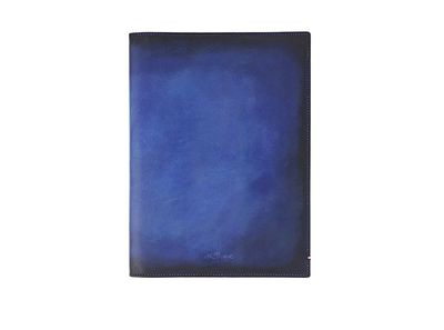 ST Dupont A5 Atelier Blue Genuine Leather Notebook Cover