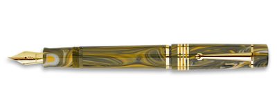 DELTA Neo Gallery - Marigold Gold Finish  Numbered fountain pen, special resin, cartridge/converter, #6 stainless steel nib in Medium