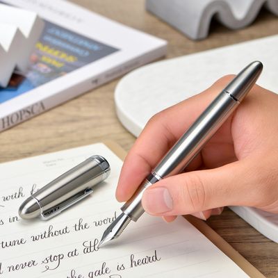 Asvine J16 Titanium Piston Filled Fountain Pen Jowo #6 Steel nib