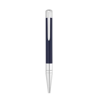 ST DUPONT  W Initial Ballpoint Pen Blue With Chrome Trims - New Version