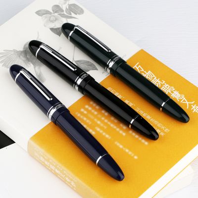 Moonman P141 Fountain Pen Brass Pen Piston Filled # 8 Stainless Steel Nib