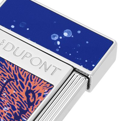 ST DUPONT Lighter Slimy Royal Blue Lacquered lighter  20'000 Leagues under the sea - Limited Edition