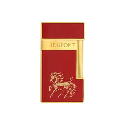 ST DUPONT Lighter Slimy CNY Horse Red - Limited Edoition