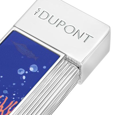 S.T Dupont Lighter Twiggy  Lacquered lighter 20'000 Leagues under the seas Royal Blue - Limited Edition